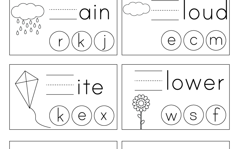 Free Printable Spring Spelling Worksheet