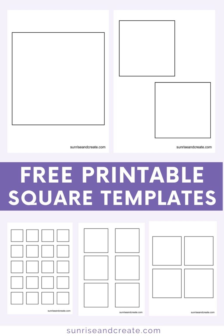 square template printable square template printable