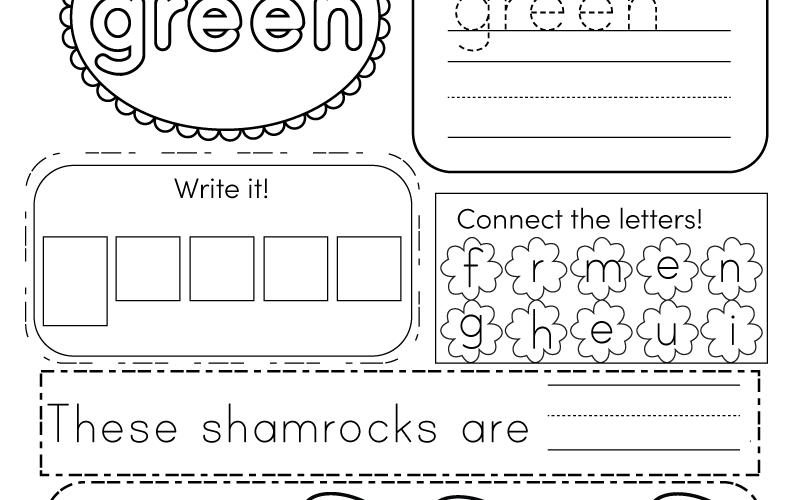 Free Printable St Patrick s Day Sight Words Worksheet