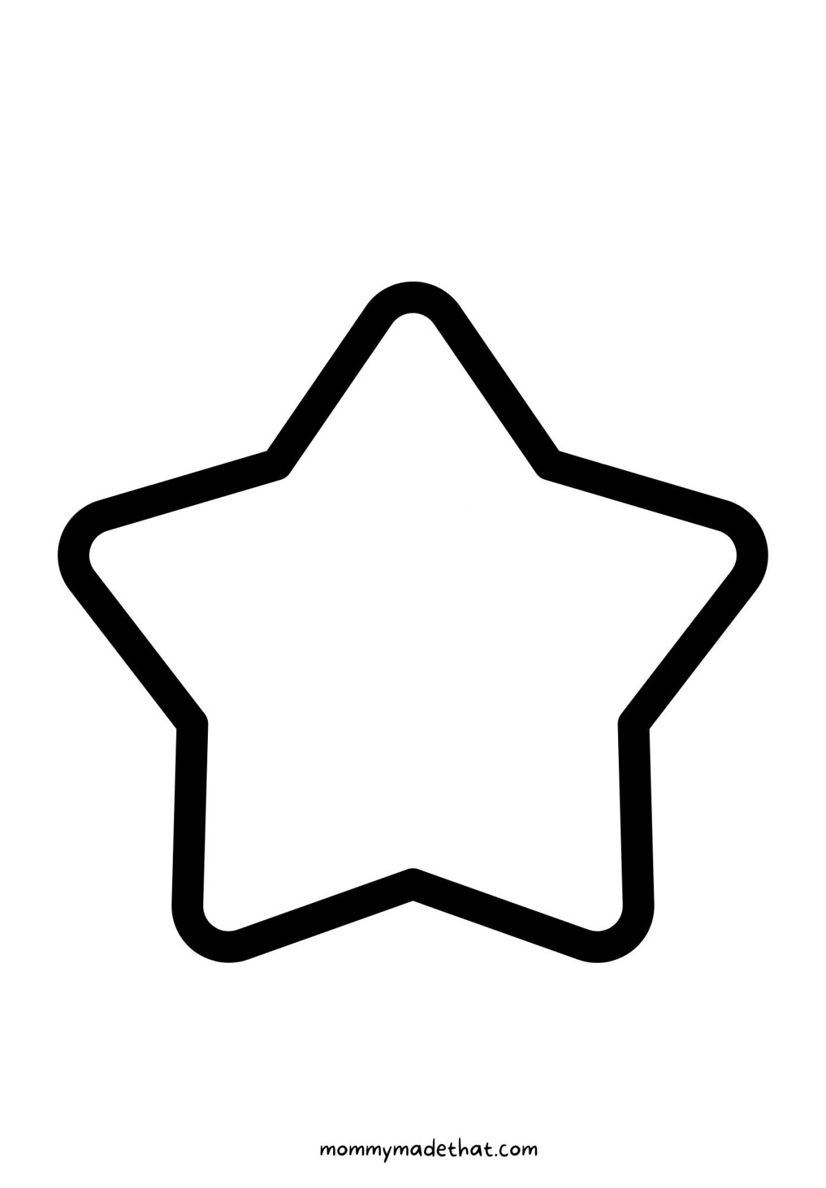 printable star template free