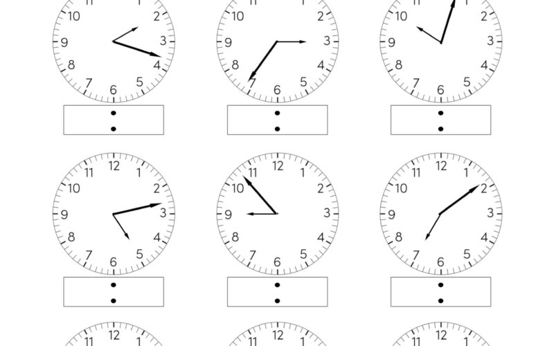 Free Printable Telling Time Worksheets Paper Trail Design
