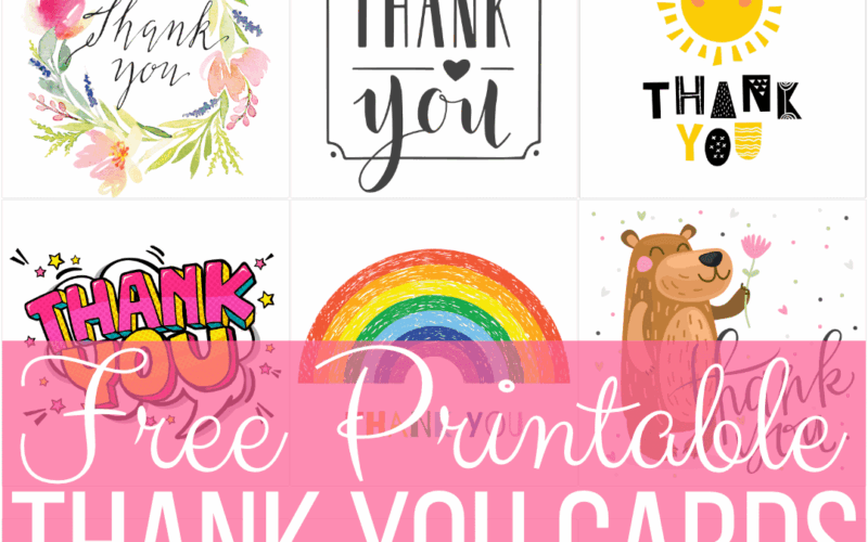 Free Printable Thank You Cards