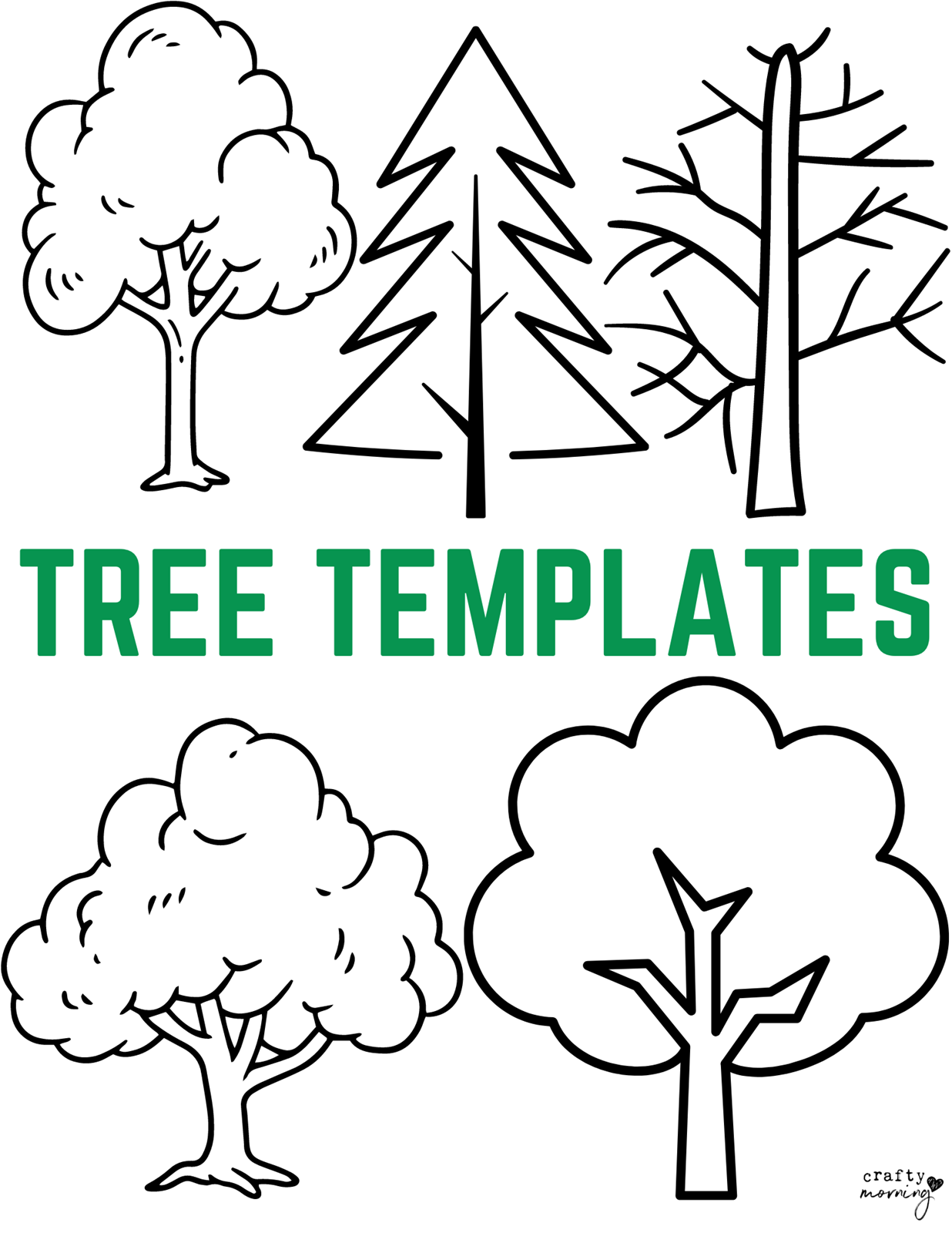 free tree printable template free tree printable template