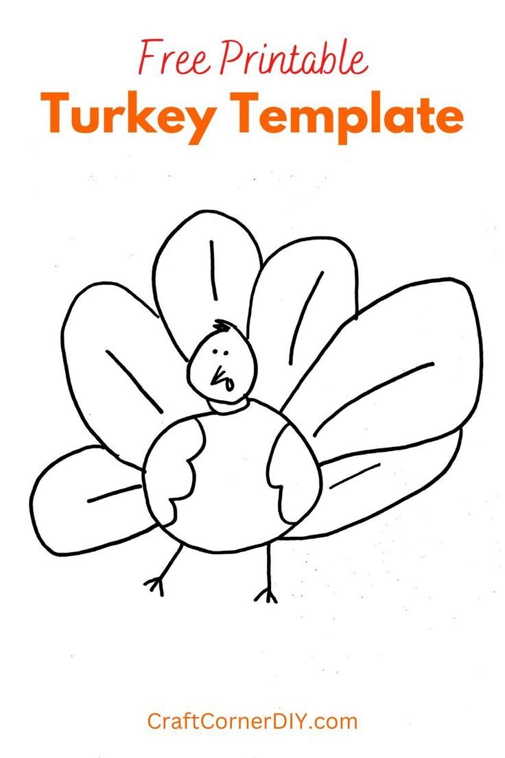 Free Printable Turkey Template Free Printable Turkey Template