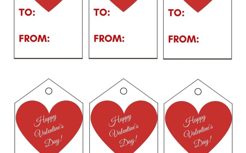 Free Printable Valentine Tags Add A Little Adventure