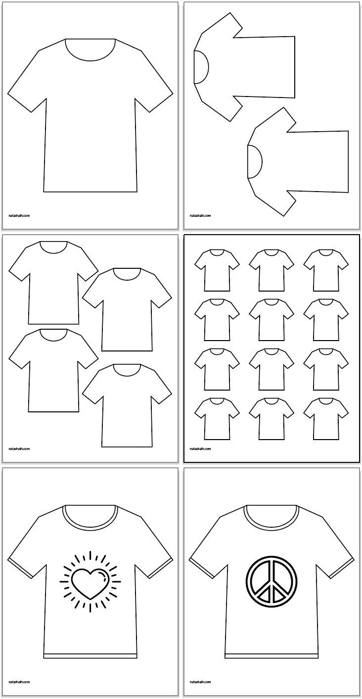 Free Printable White T shirt Templates Free Printable White T shirt Templates