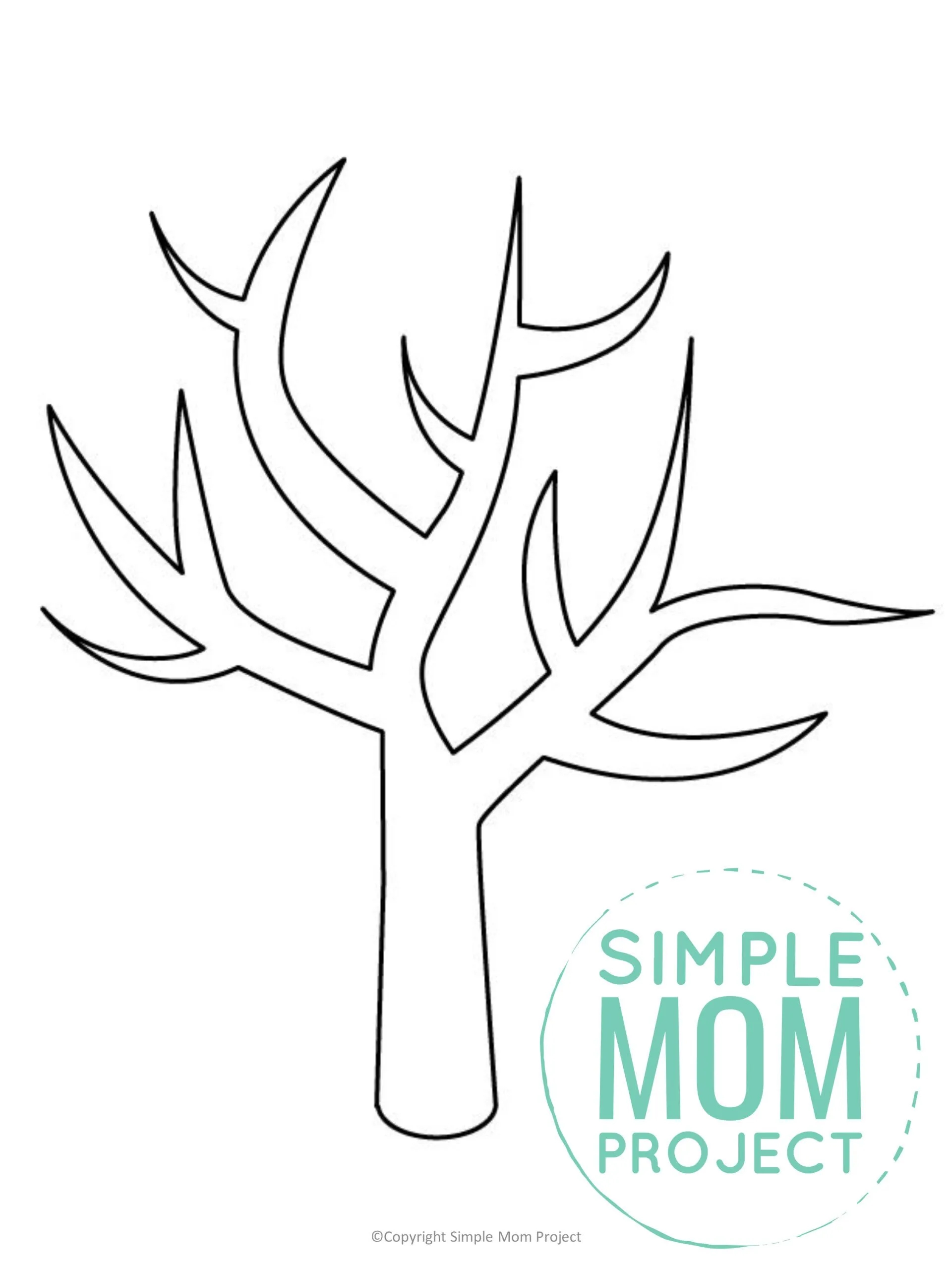 free printable tree template
