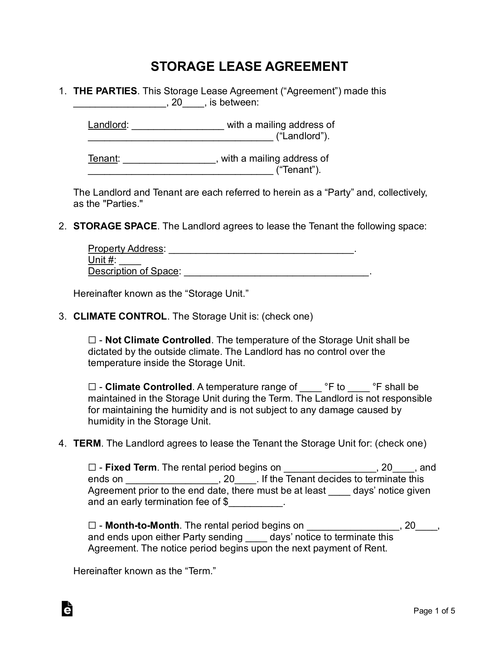 Free Rental Lease Agreement Templates 15 PDF Word EForms