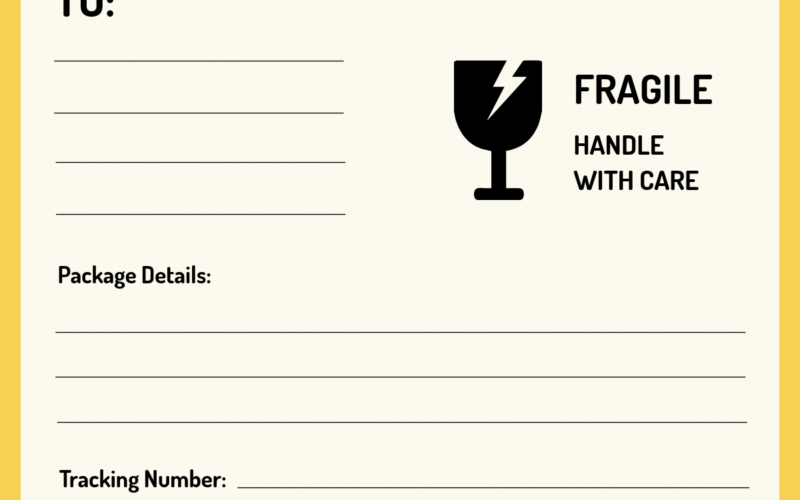 Free Shipping Label Templates Editable And Printable