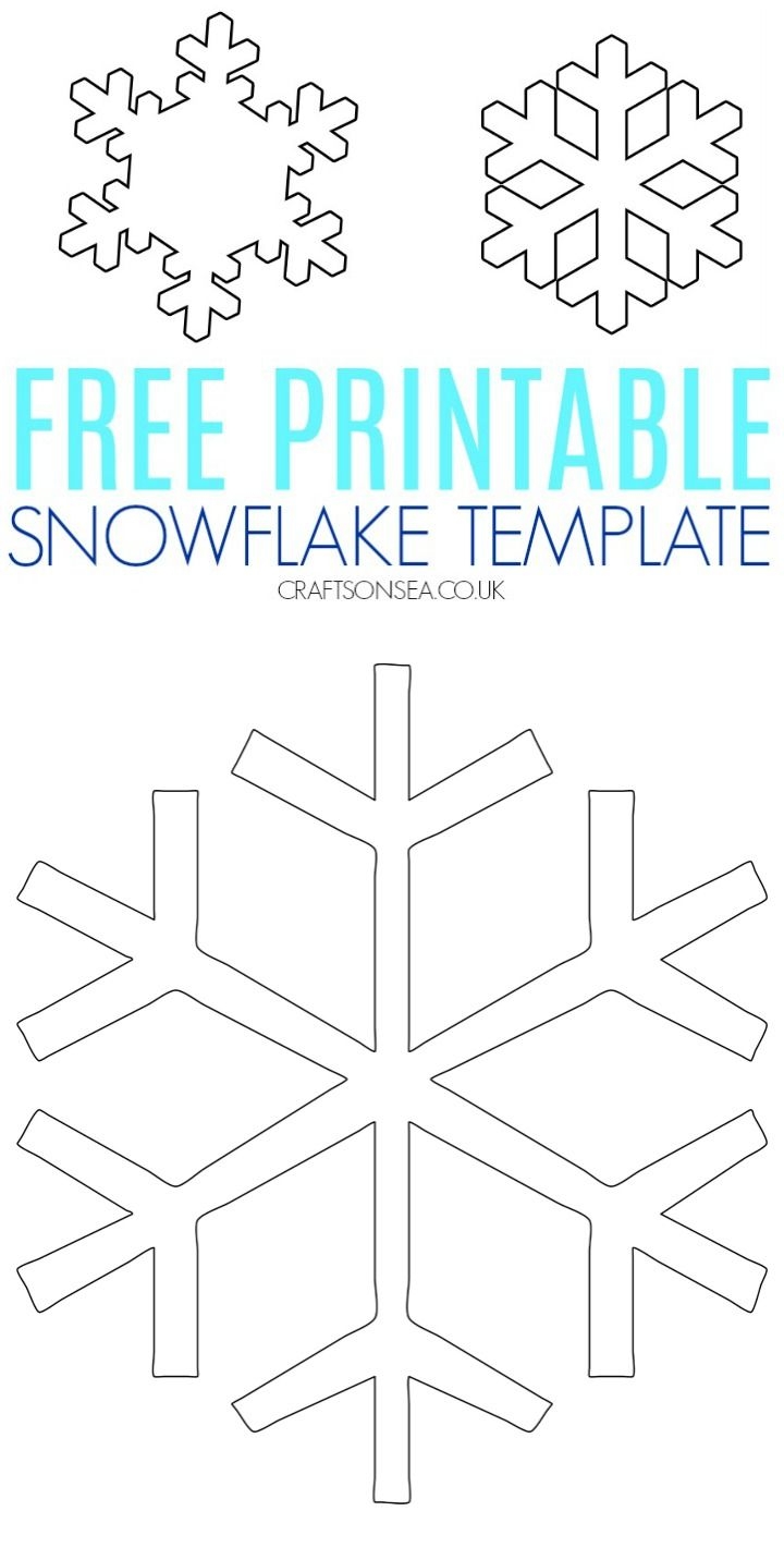 FREE Snowflake Template Printable PDF Crafts On Sea