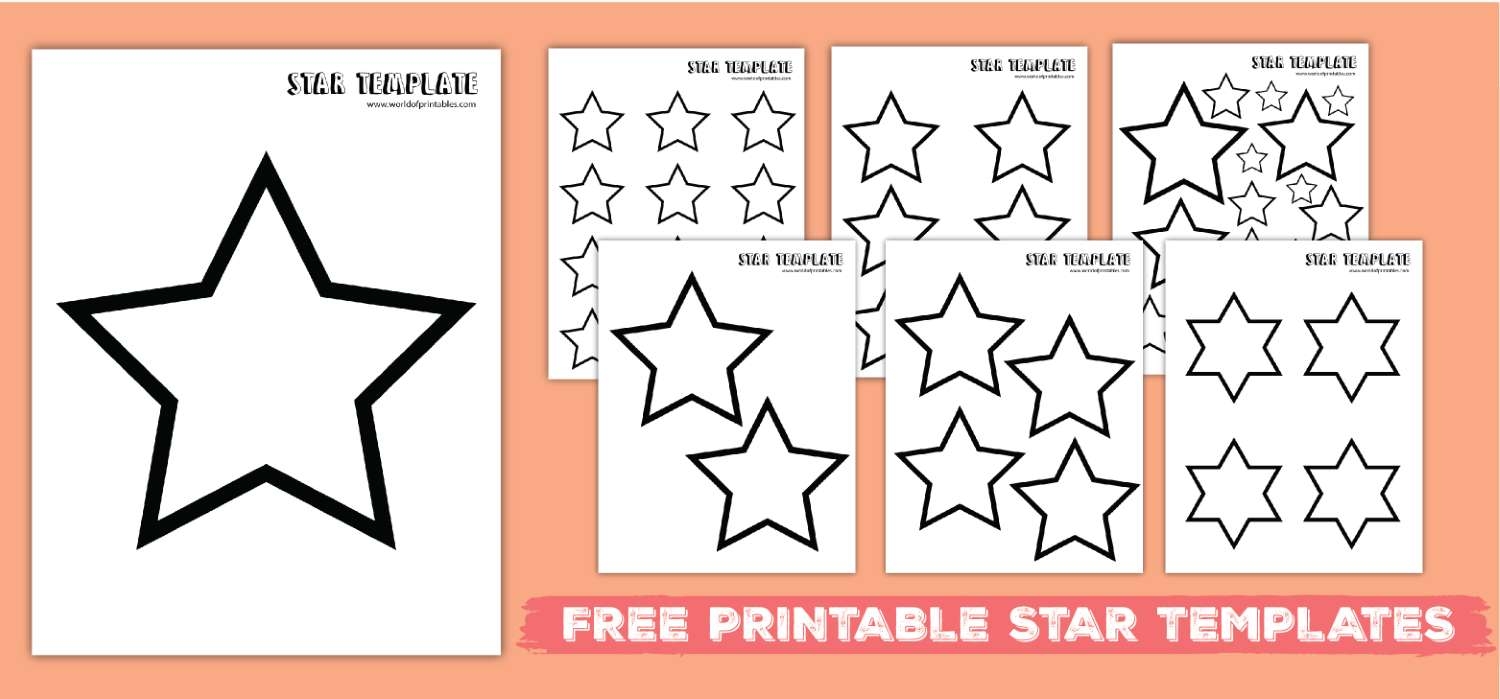 free star printable template free star printable template