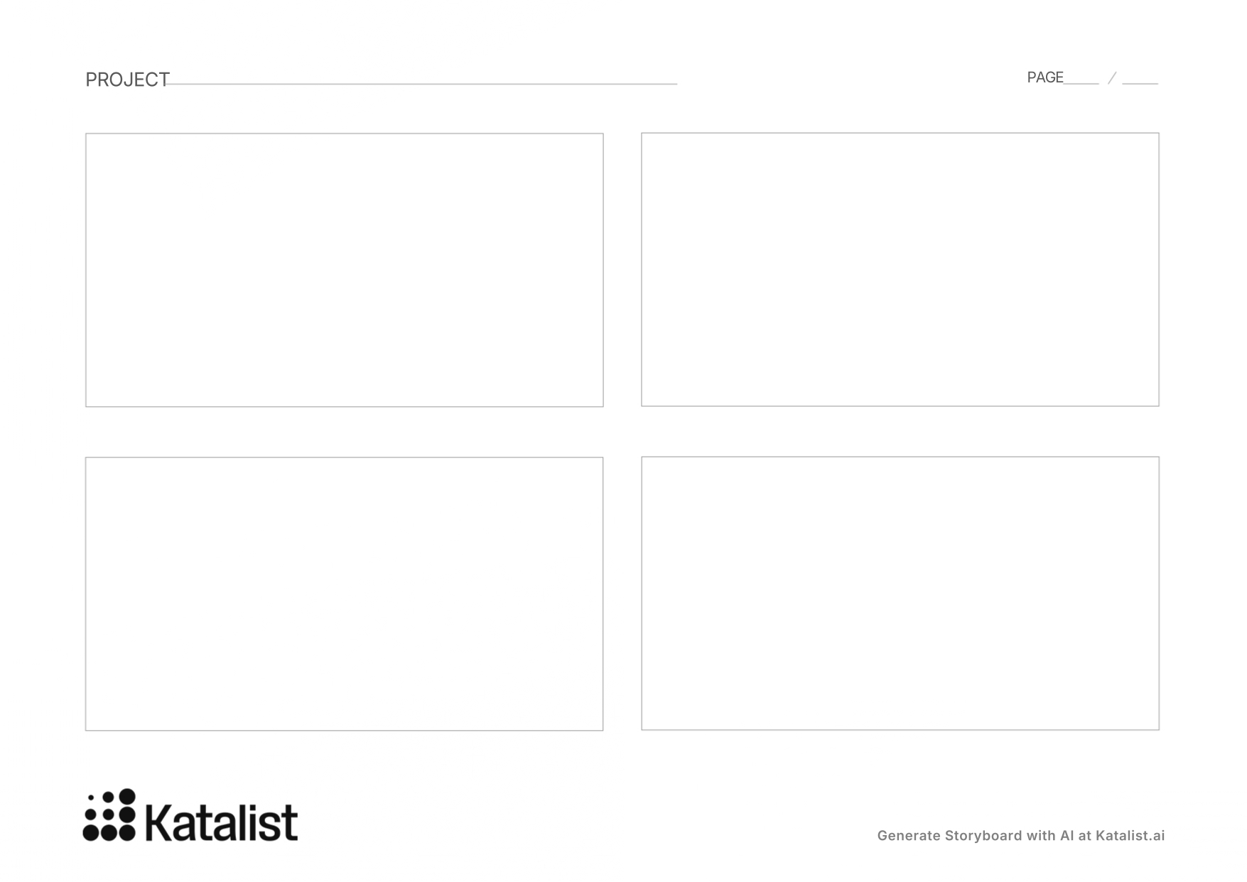 printable storyboard template