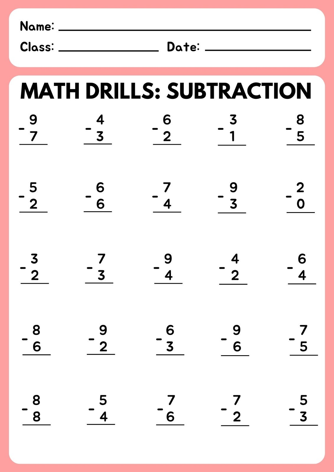adding and subtracting worksheets printable