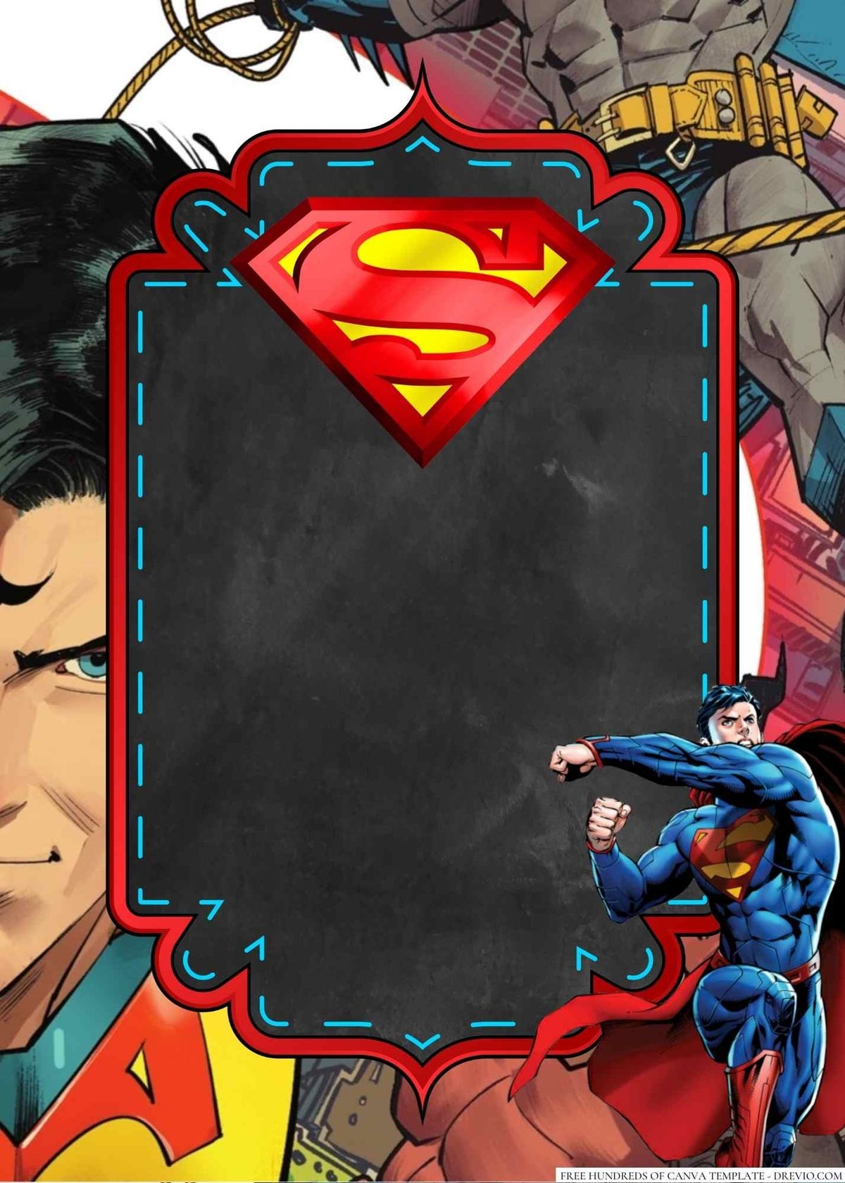 FREE Superman Birthday Invitation Templates Check More At Https www fridf free superman birthday invitation templates 