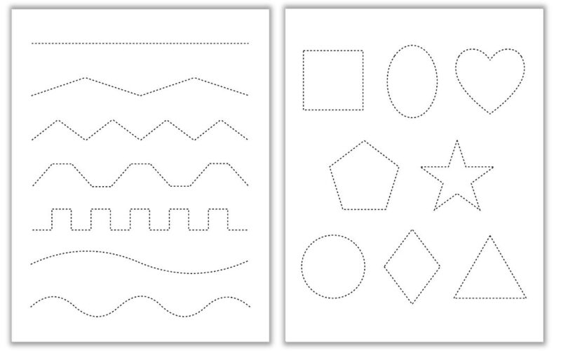 Free Tracing Cutting Worksheets The Craft at Home Family