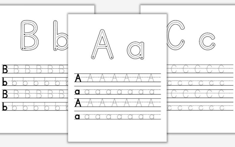Free Uppercase Lowercase Letter Worksheets The Craft at Home Family