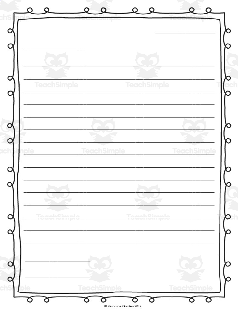 Friendly Letter Writing Template By Teach Simple Friendly Letter Writing Template By Teach Simple