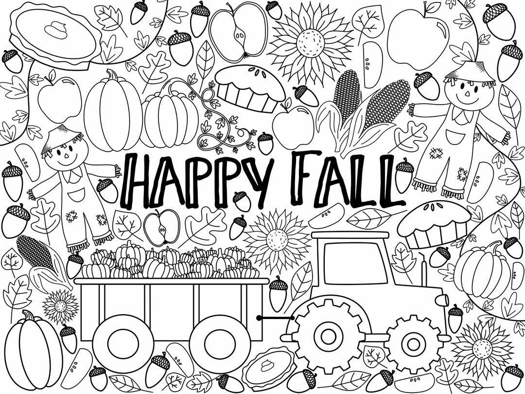 free fall coloring sheets printable