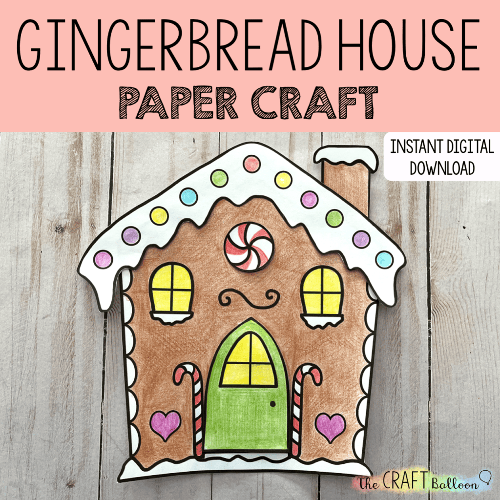 gingerbread house printable template
