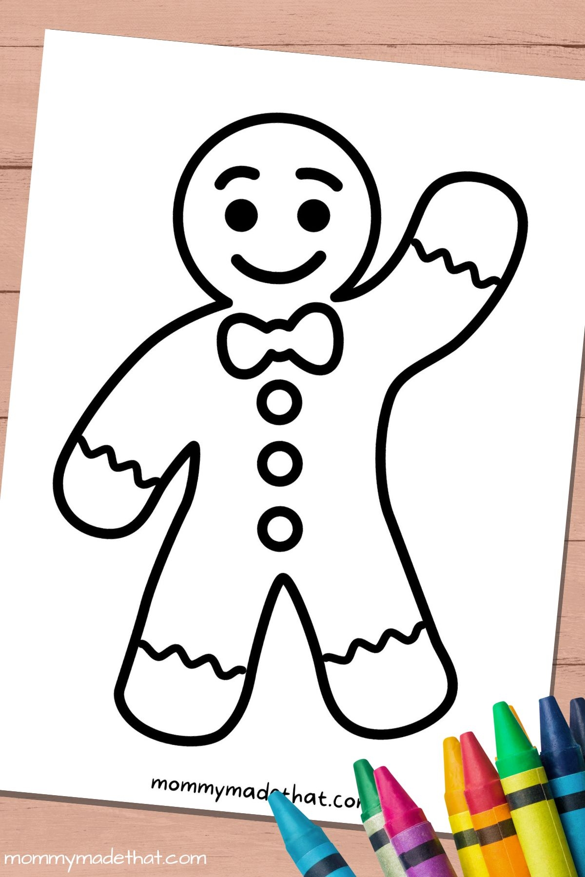 gingerbread man template printable