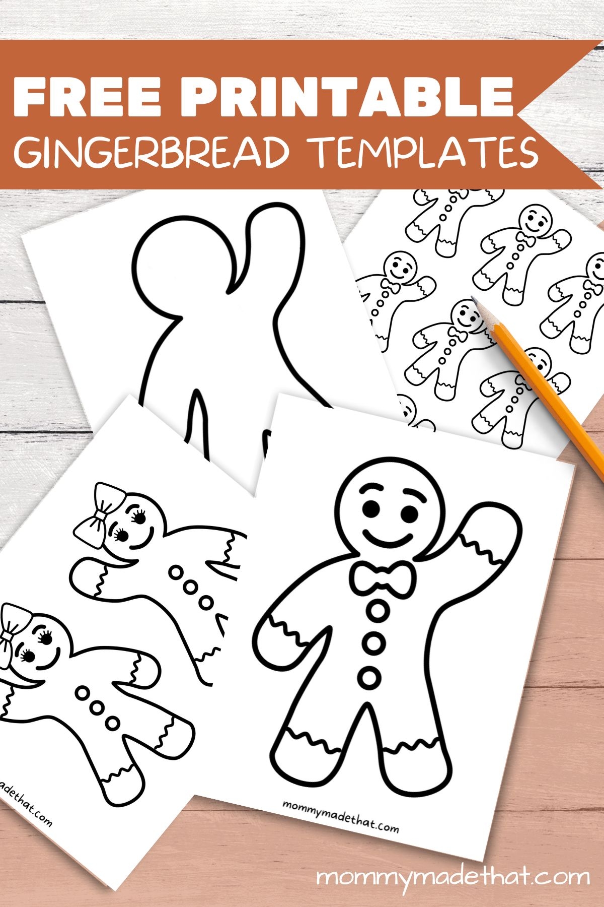 gingerbread template printable
