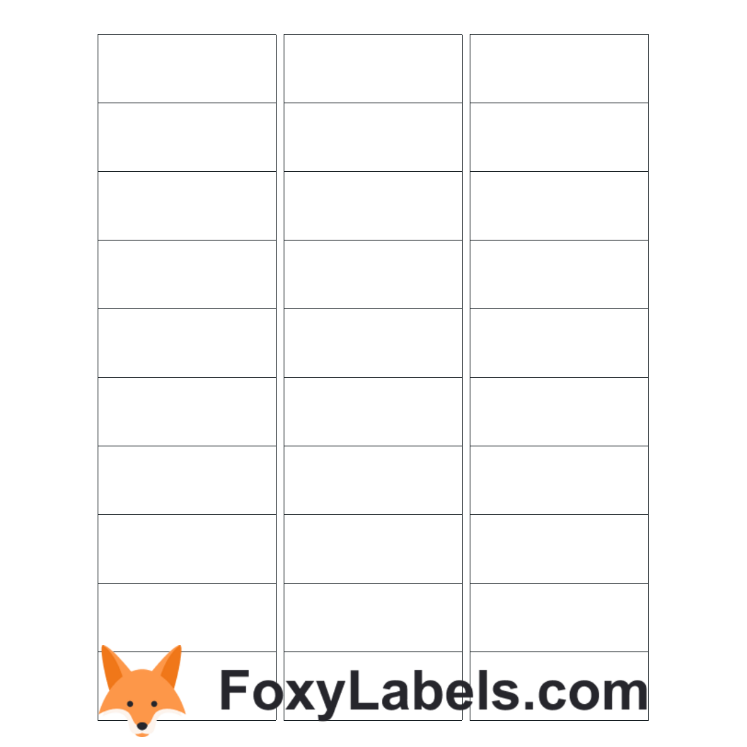 Google Docs Label Template Compatible With Avery 5160