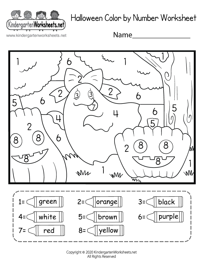 color by number free printable worksheets