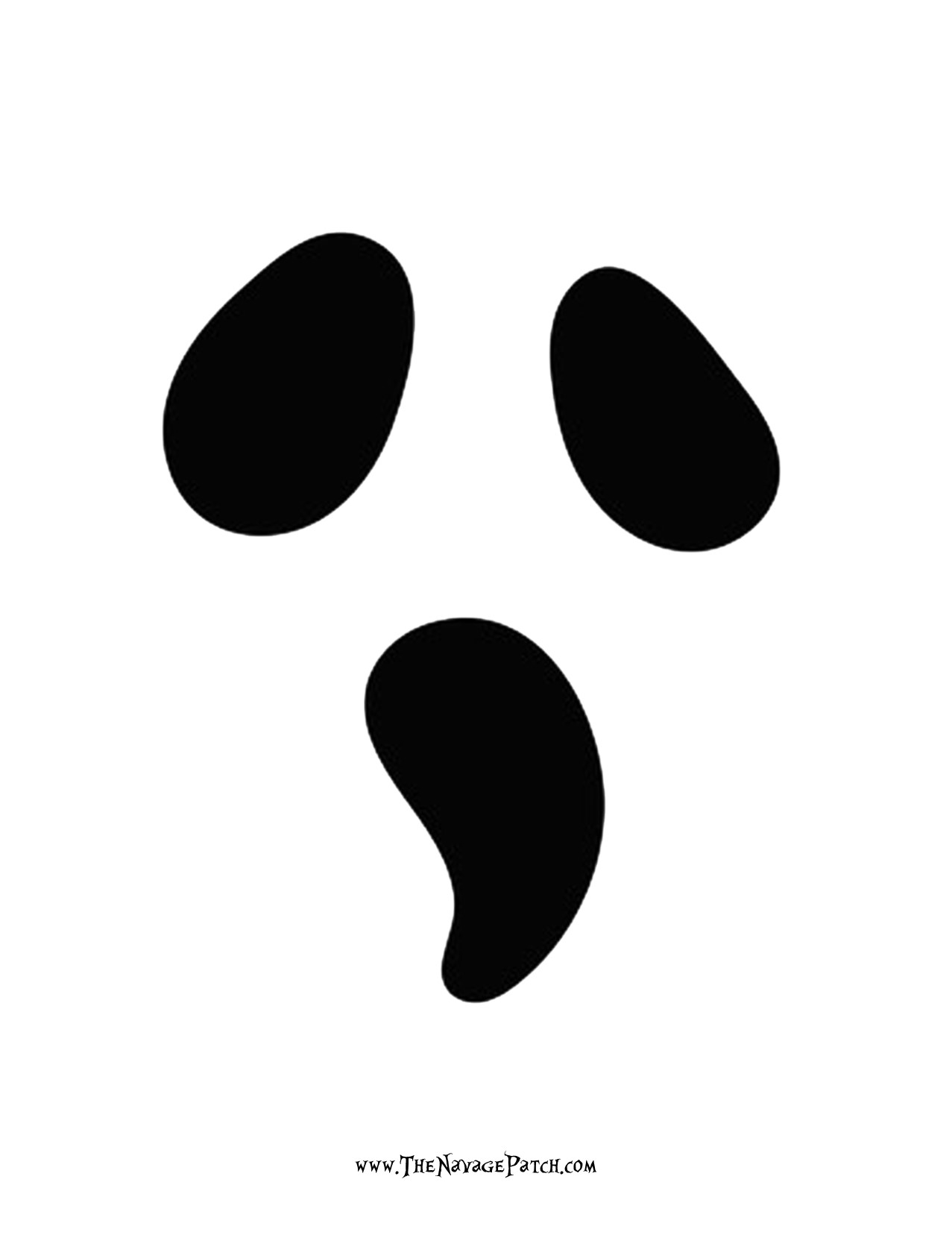 Halloween Ghost Face Template Halloween Ghost Face Template