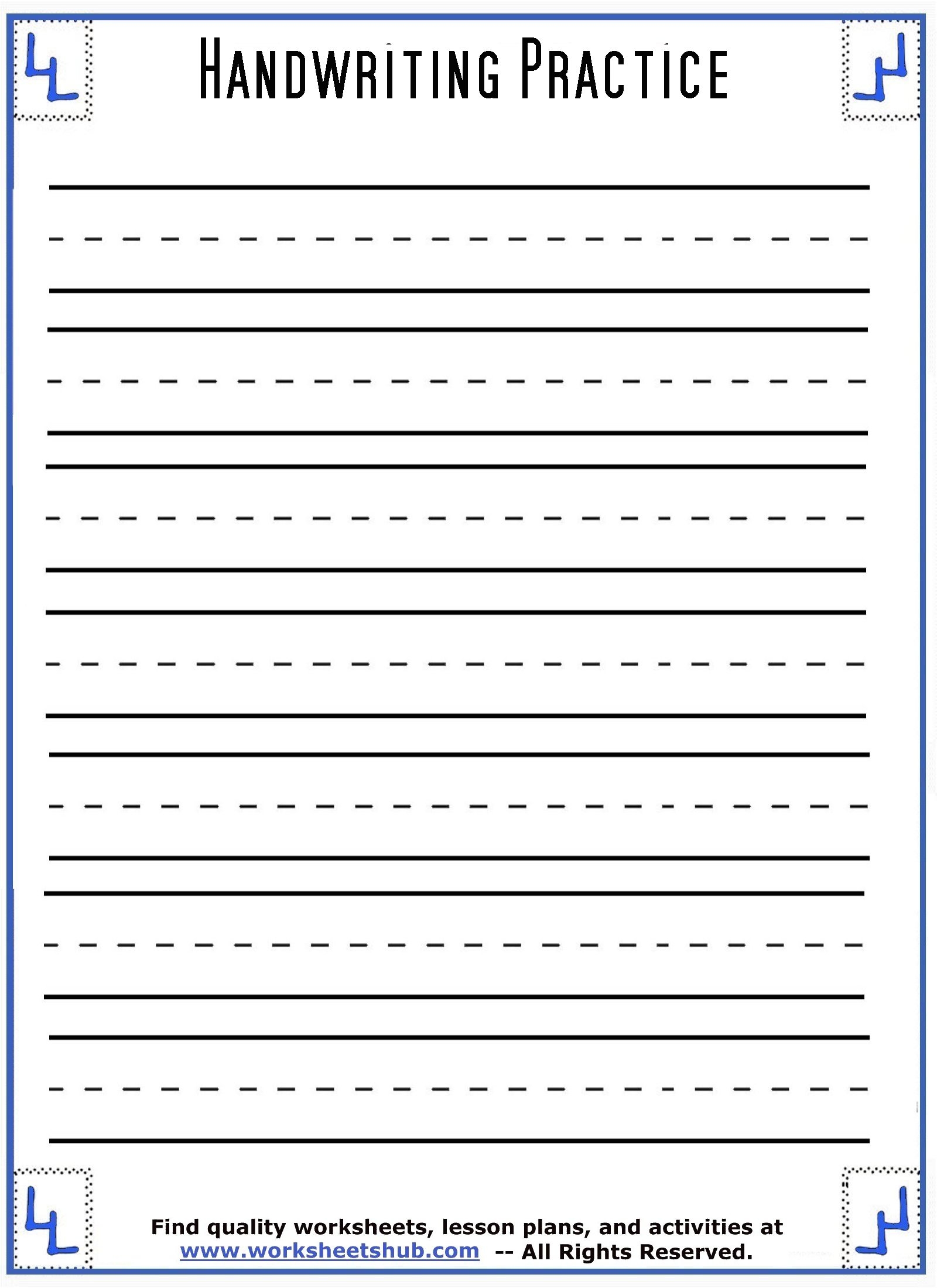 handwriting practice sheets printable handwriting practice sheets printable