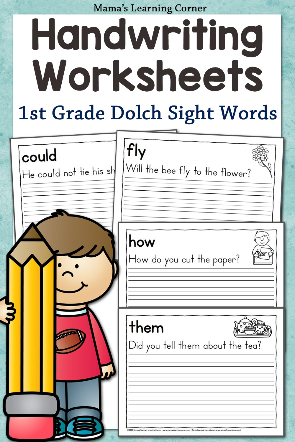 free printable writing worksheets for 1st graders