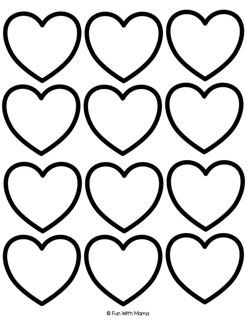free printable heart template
