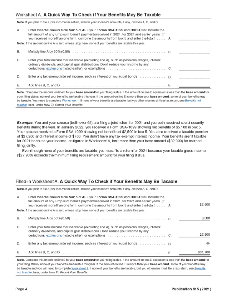 Irs Social Security Worksheet Fill Out Sign Online DocHub