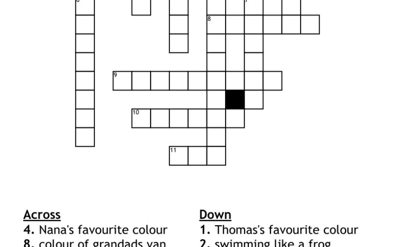 Kids Crossword Puzzle WordMint