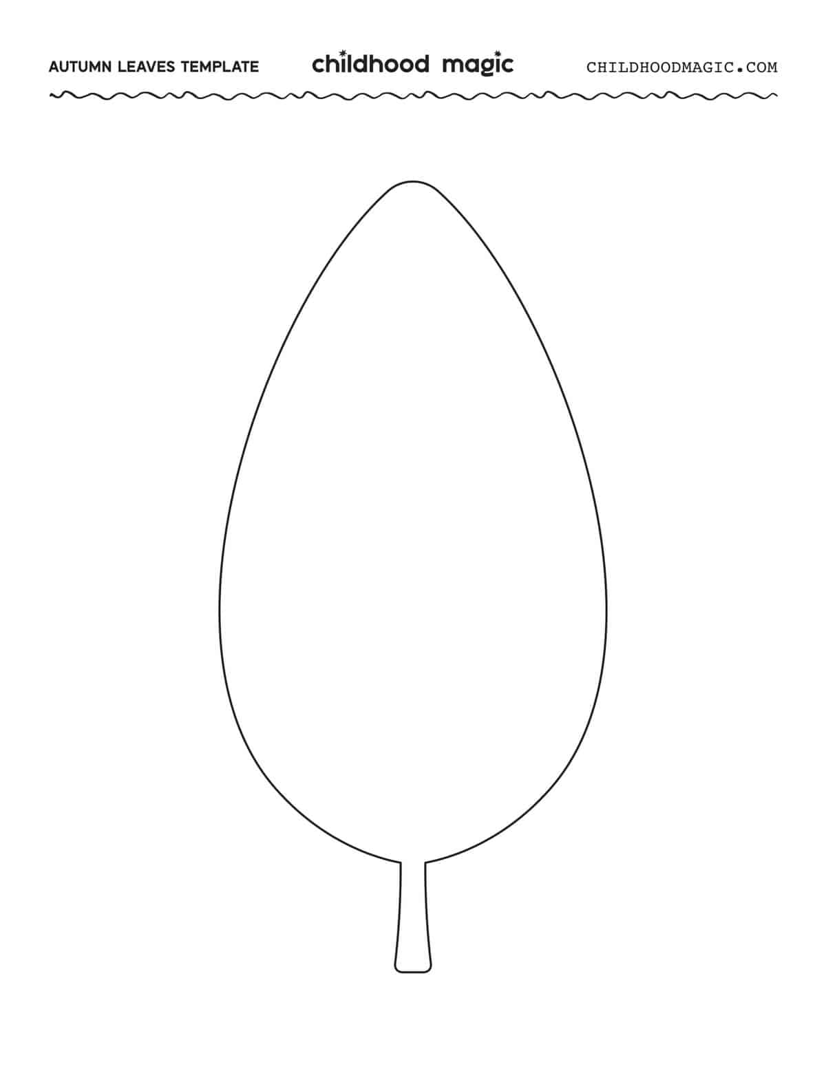 large leaf template printable pdf free
