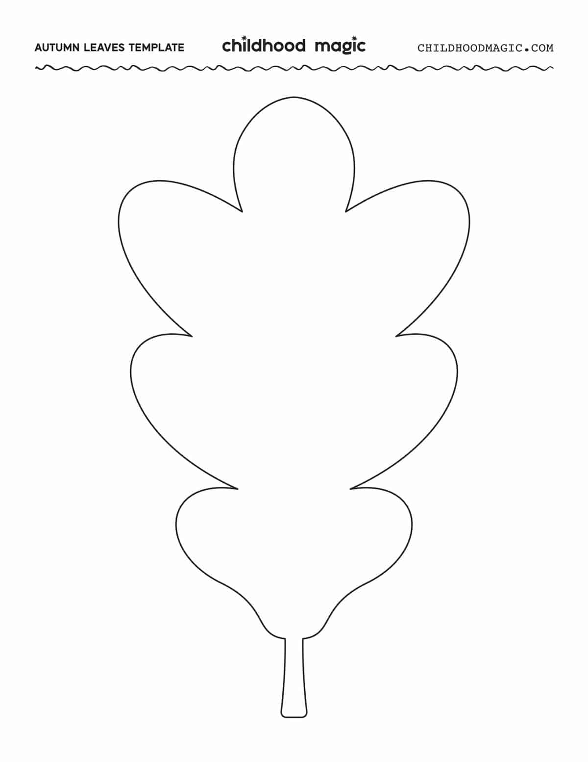 Leaf Outline Childhood Magic