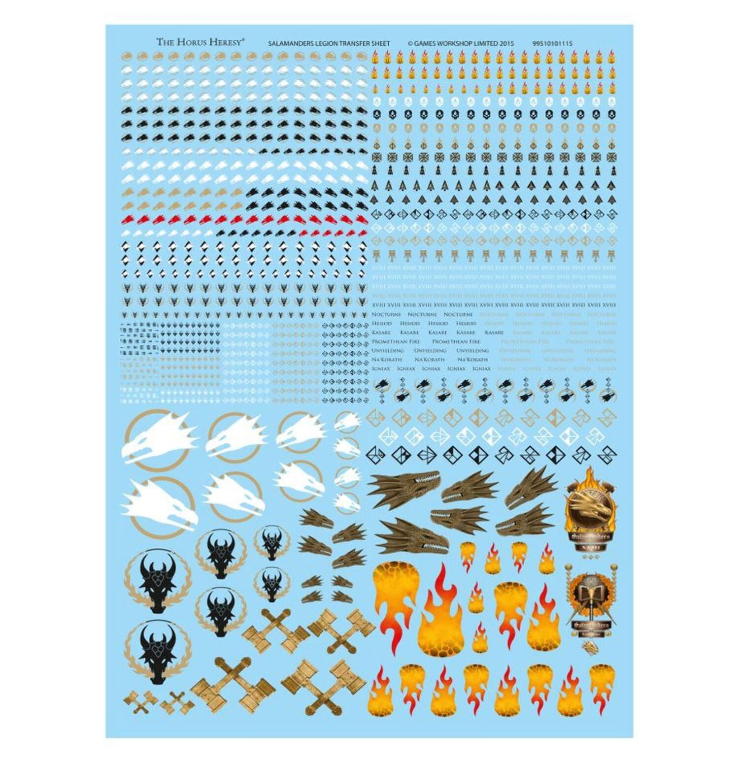 Legiones Astartes Salamanders Transfer Sheet Warhammer Horus Heresy Walmart Legiones Astartes Salamanders Transfer Sheet Warhammer Horus Heresy Walmart
