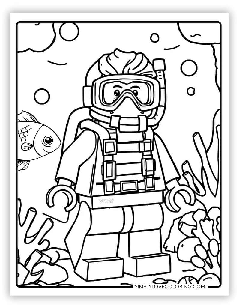 Lego Coloring Pages Free PDF Printables Simply Love Coloring Lego Coloring Pages Free PDF Printables Simply Love Coloring