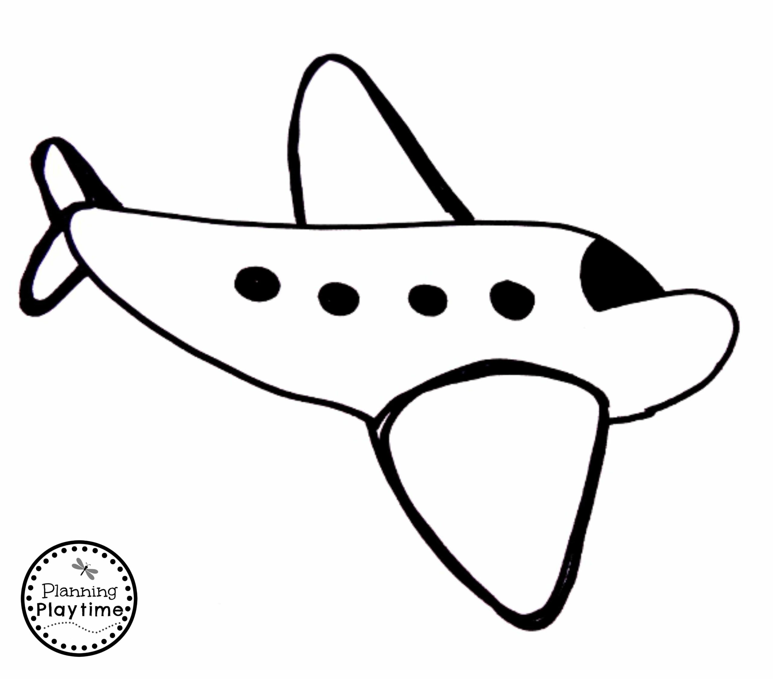 plane template printable plane template printable