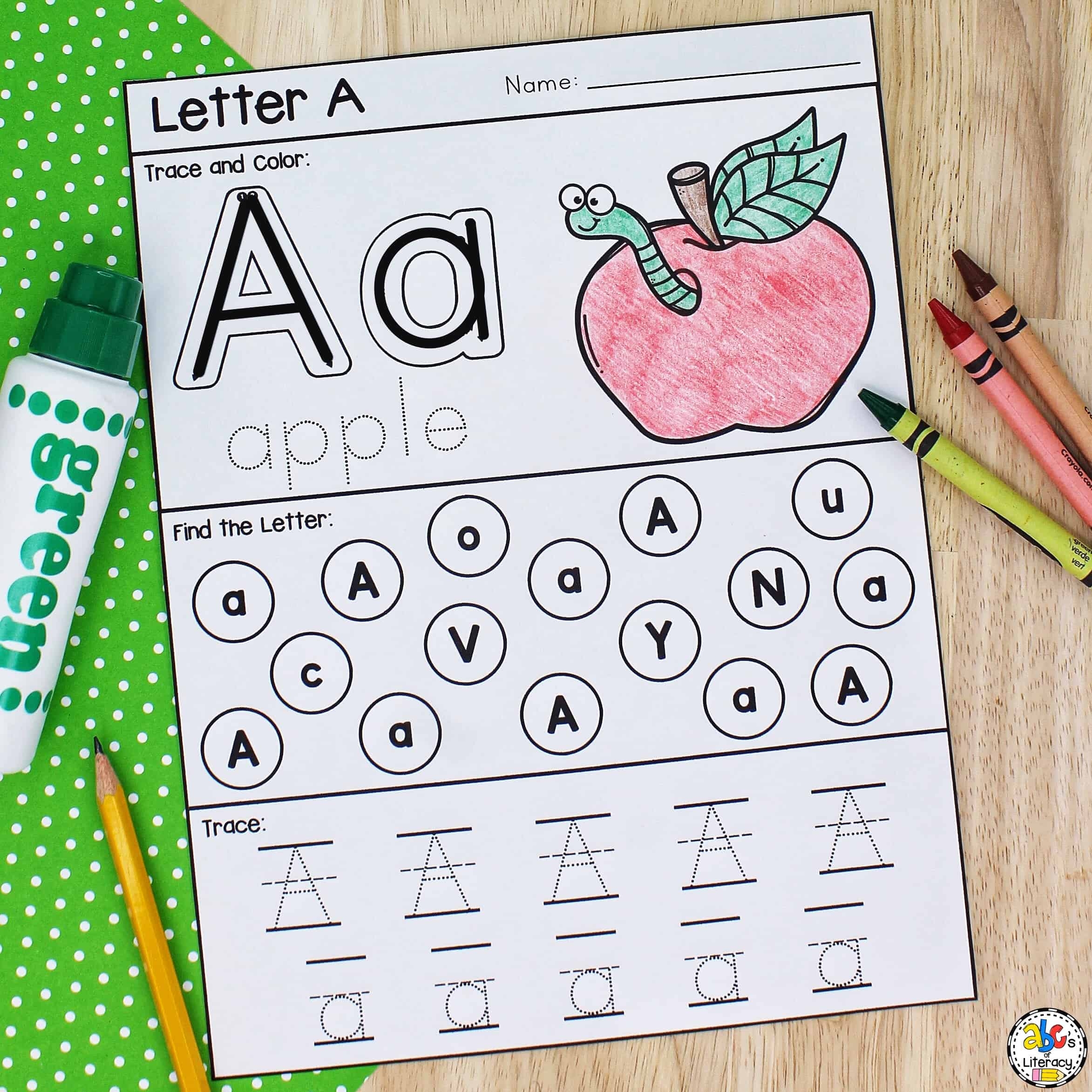 Letter A Printable Preschool Worksheet For Letter Recognition Letter A Printable Preschool Worksheet For Letter Recognition