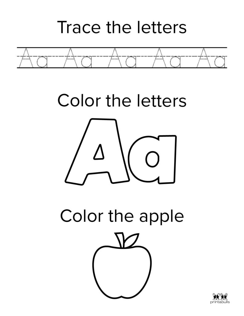 free printable letter a worksheets