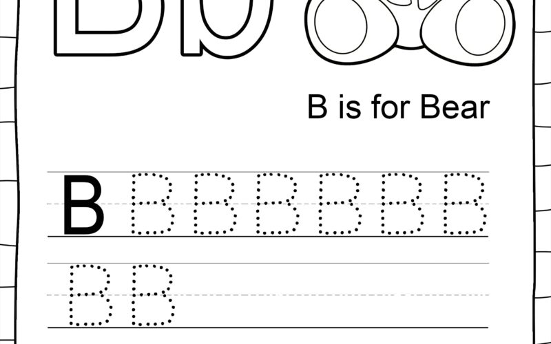 Letter B Free Worksheets TeachersMag