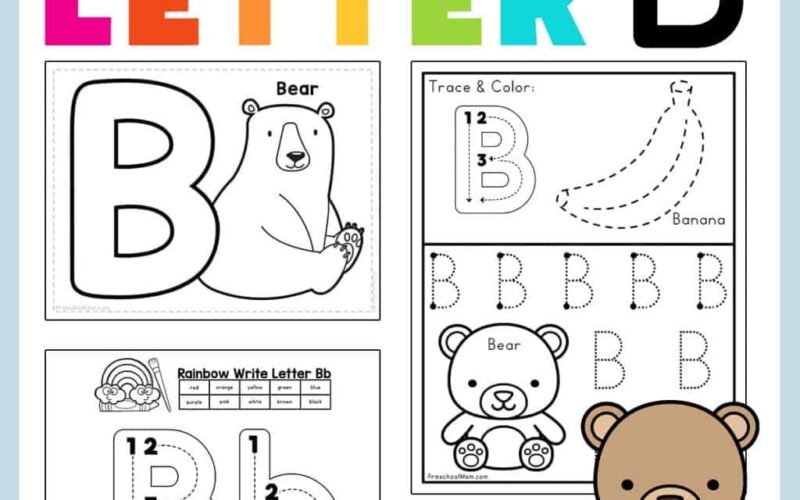 Letter B Preschool Printables Preschool Mom