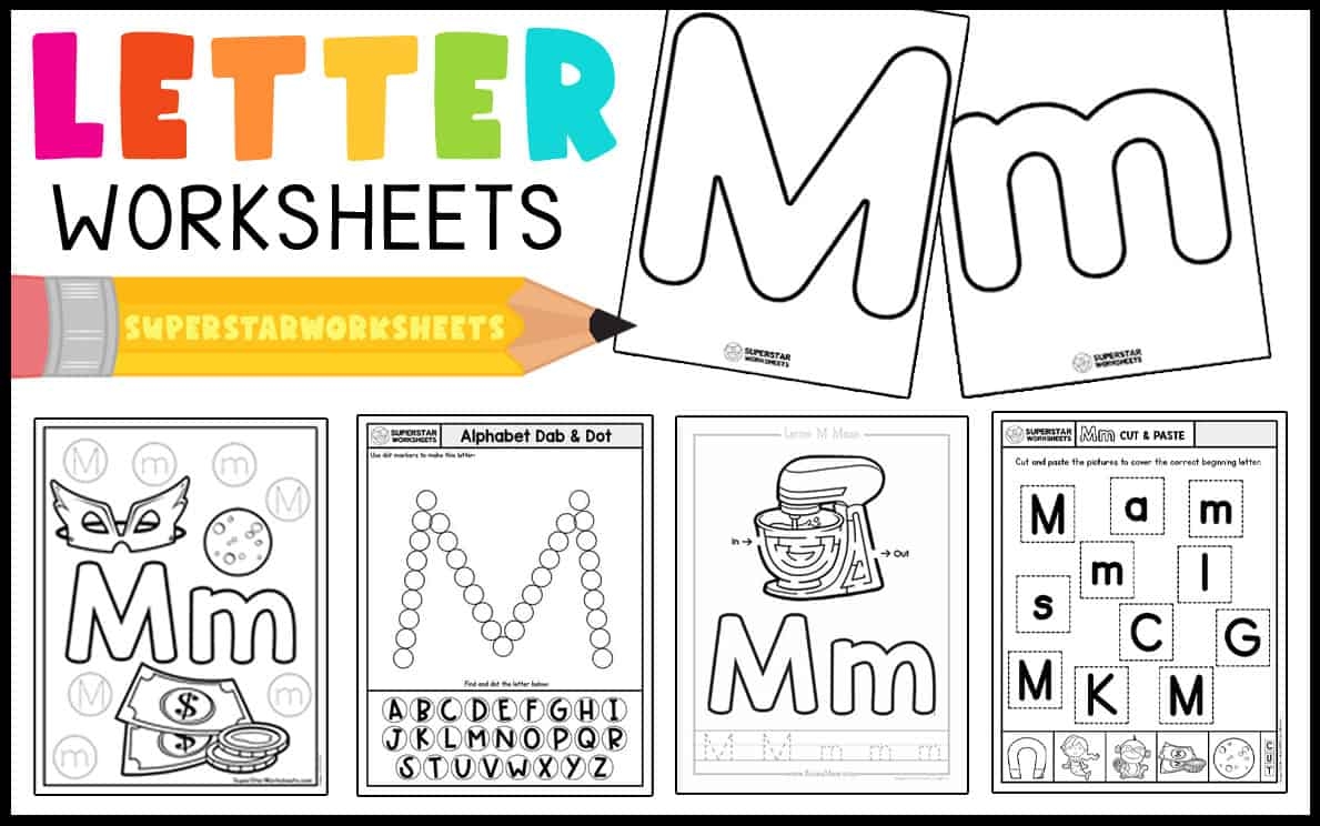 letter m printable worksheets