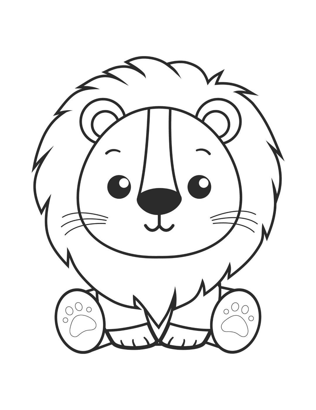 lion coloring sheets printable