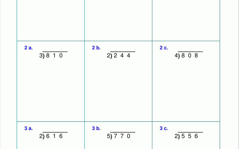 Long Division Worksheets For Grades 4 6