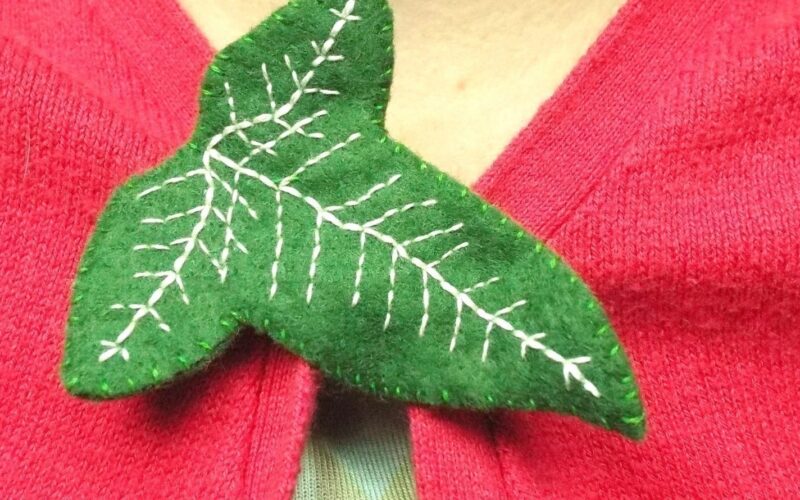 Lord Of The Rings Leave Cloak Clasp Brooch How To Make A Fabric Brooch Needlework On Cut Out Keep
