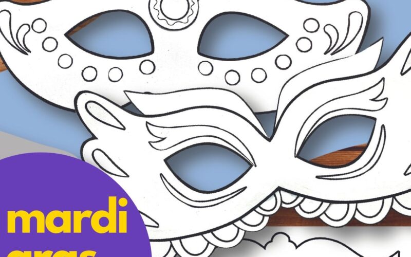 Masquerade And Mardi Gras Mask Templates Free Printables