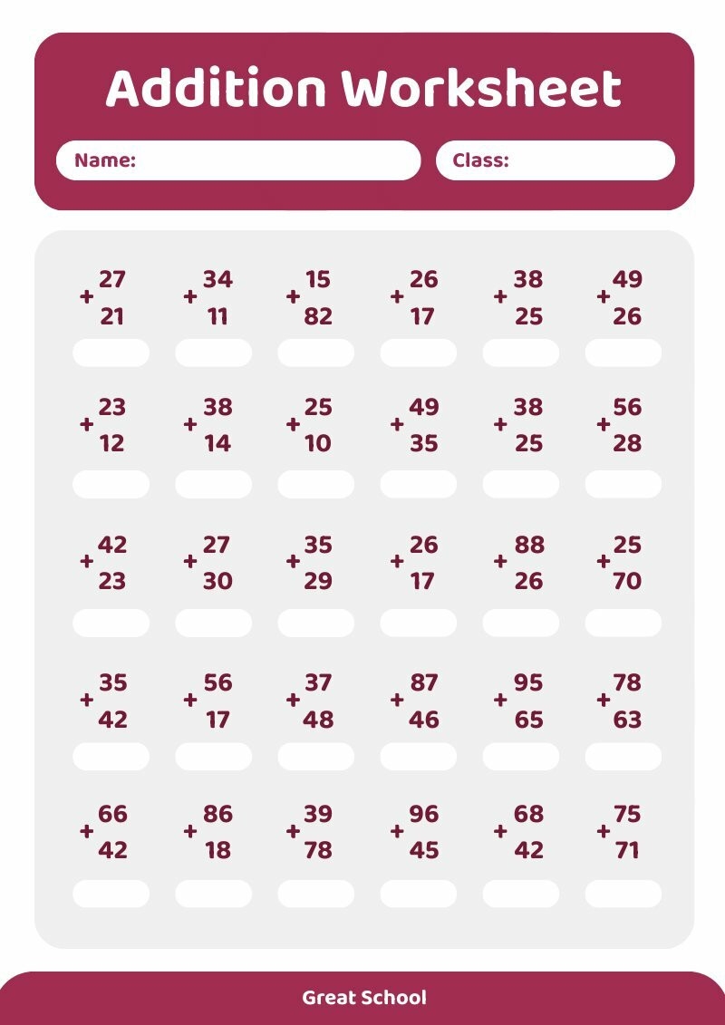 free and printable math worksheets