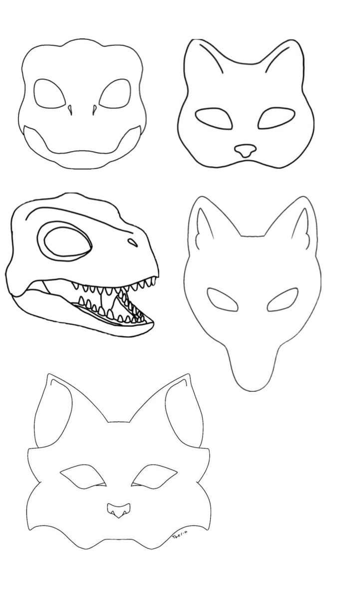 printable therian mask template printable therian mask template