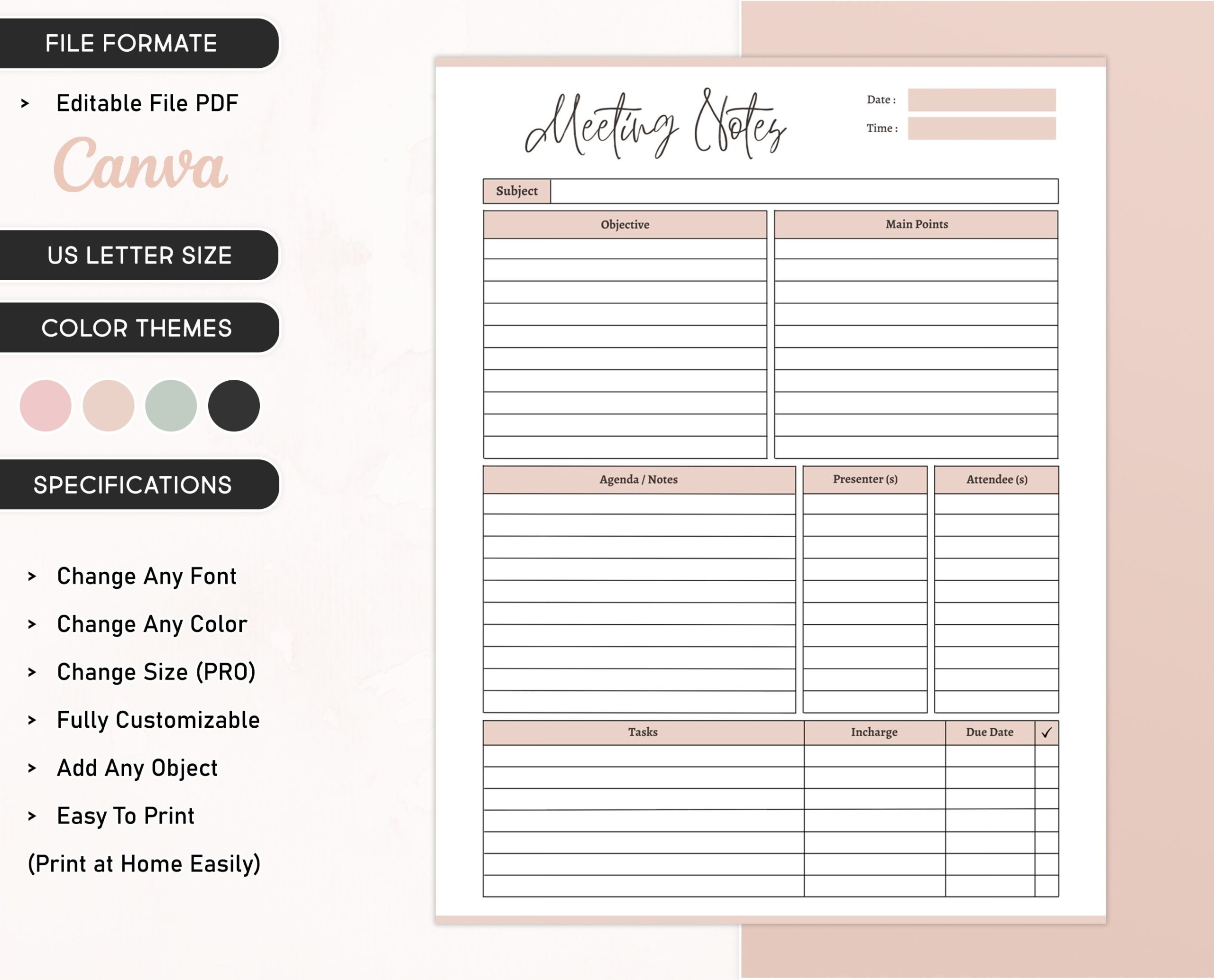 printable meeting agenda template